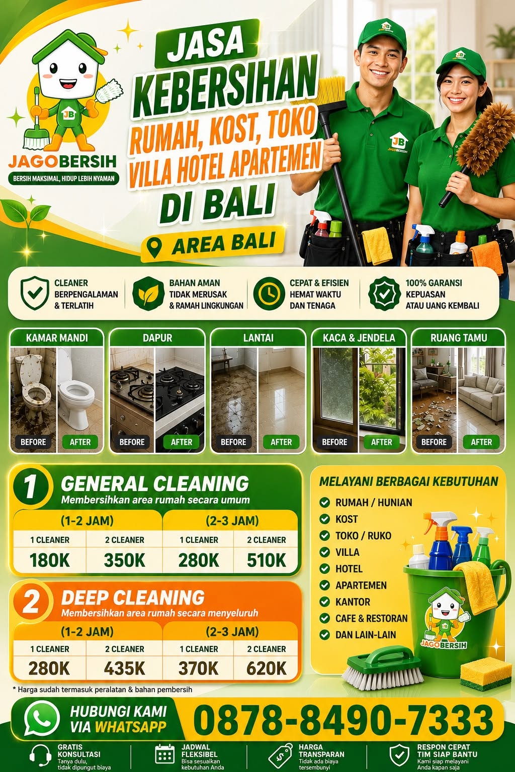 Jasa Bersih bersih rumah di Bali