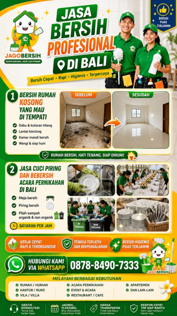 Jasa Bersih Villa Badung Profesional untuk Villa Lebih Bersih, Nyaman, dan Siap Dihuni