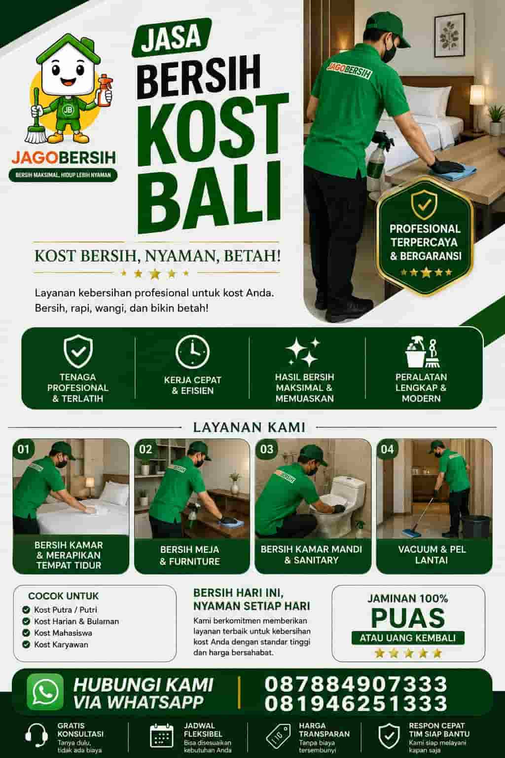 Cleaning Service Harian Kos-Kosan